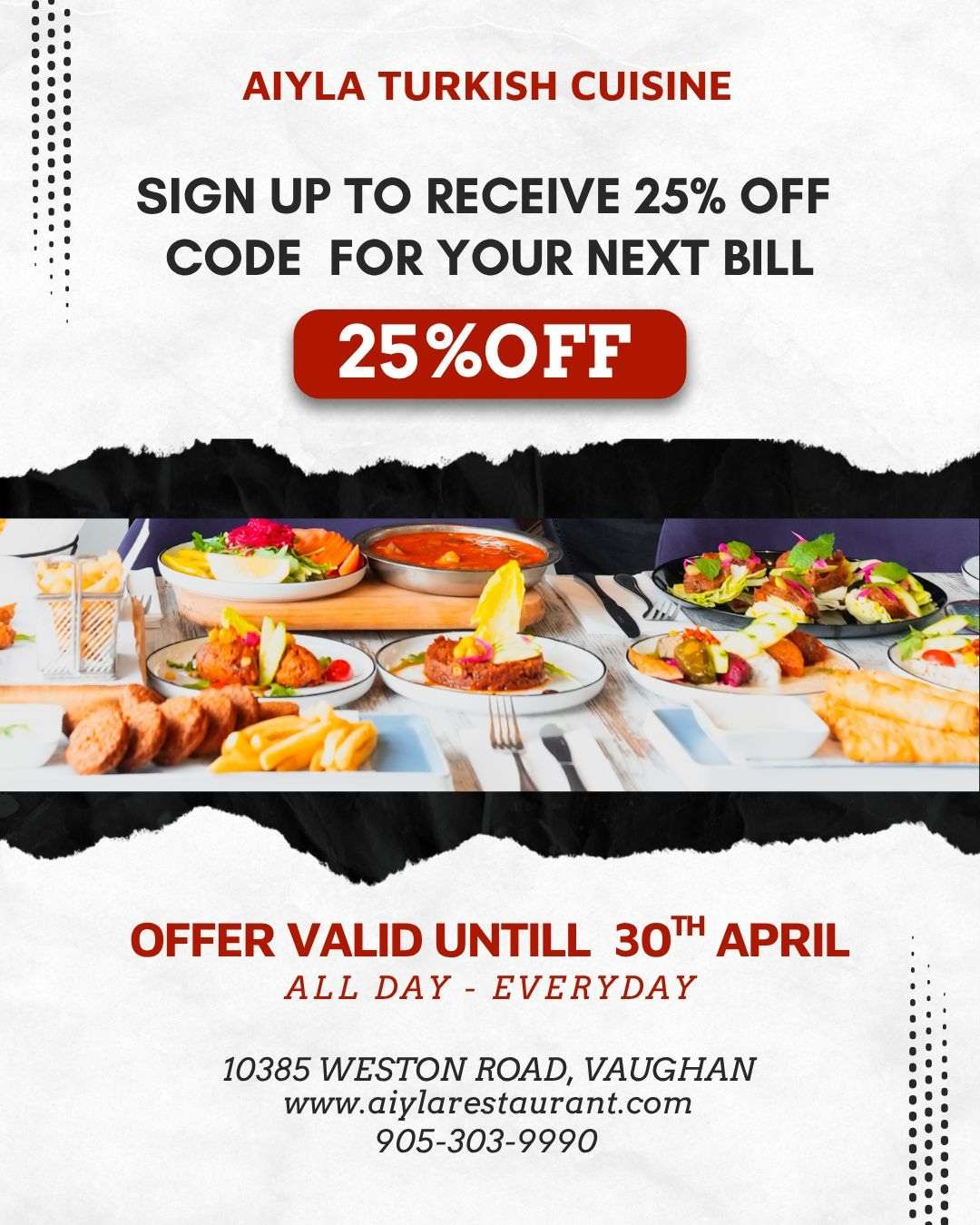 Sign up for discount